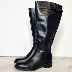 Franco Sarto Belaire Wide Calf Leather Riding Boot 6M